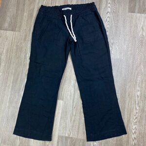 Roxy Black linen beach pants small